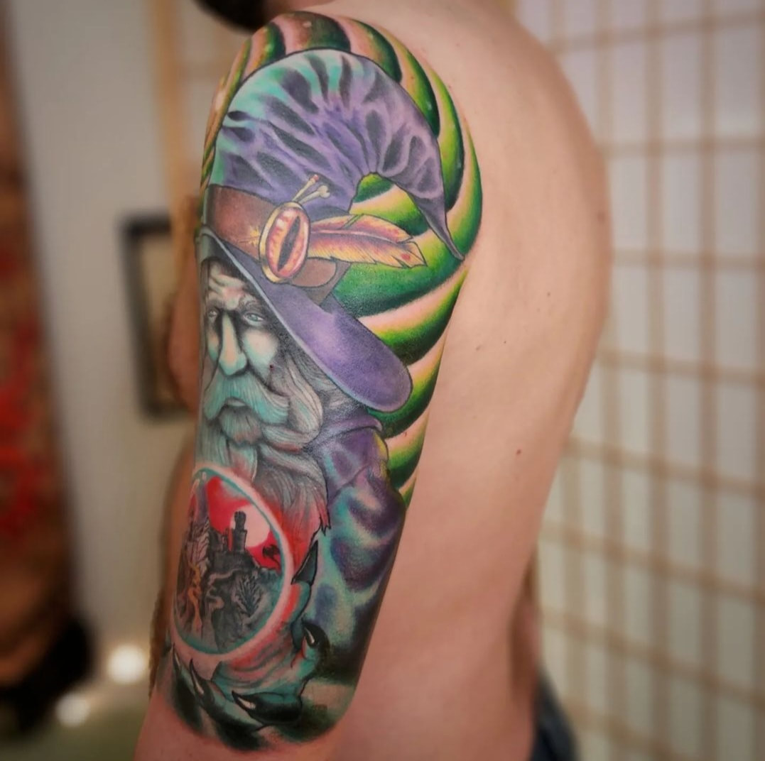 24 Attractive Wizard Tattoo For All The Dashing Guys And Girls - Picsmine